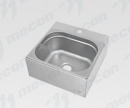 Рукомойник технологический консольный РТКн 330*330*150 "Norma Inox", отв. д/смесит.