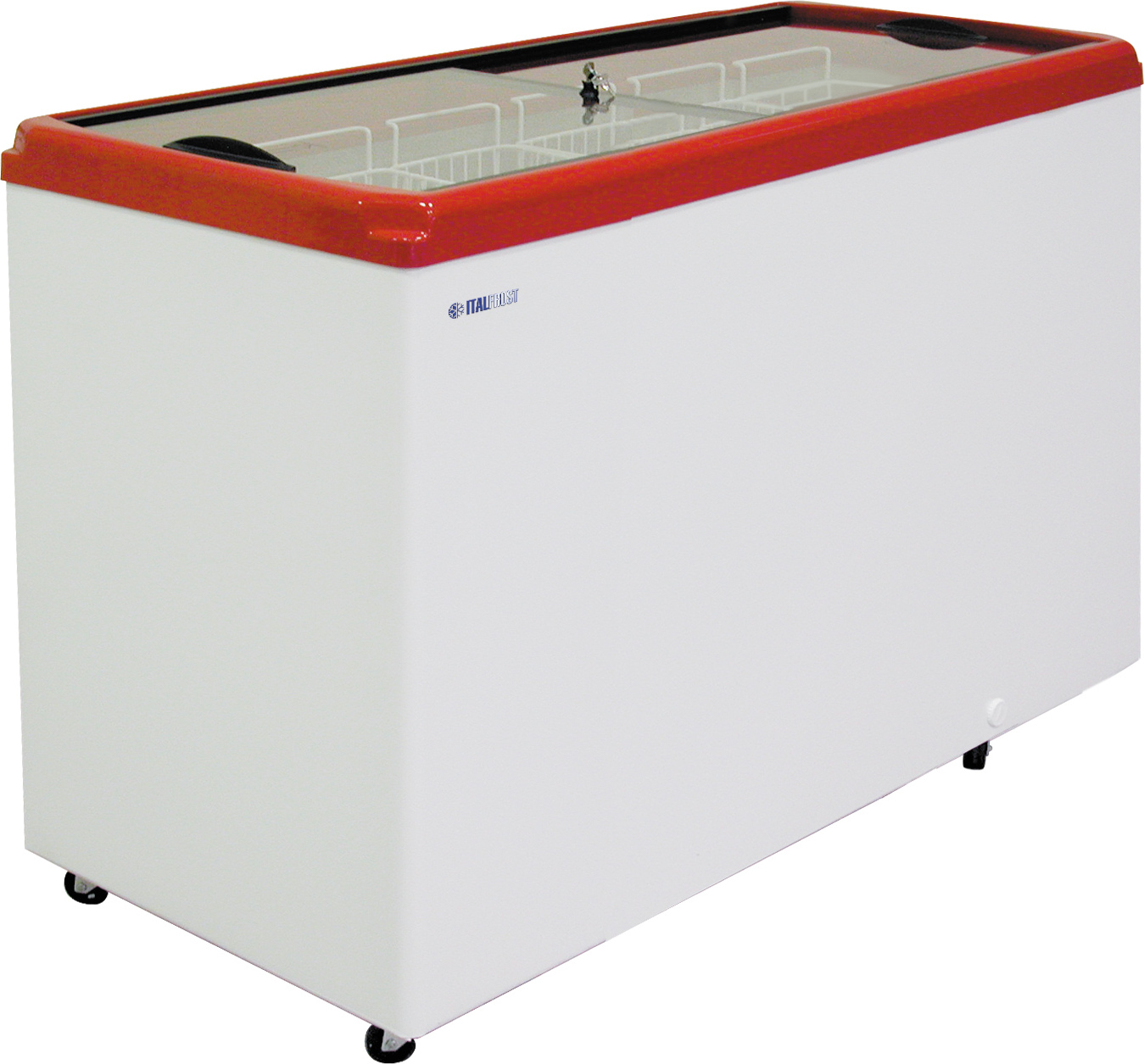 Ларь морозильный ITALFROST CF500F (красный)